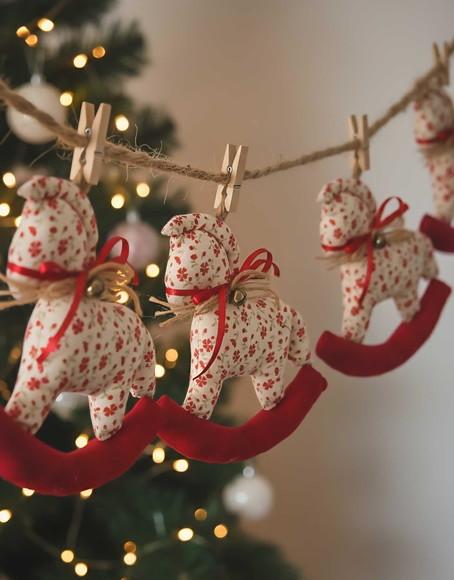 Varal de Natal Cavalinho de Balanço