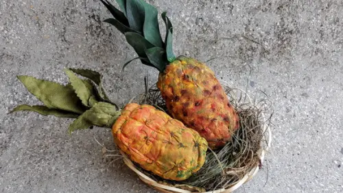 Abacaxi em Tecido