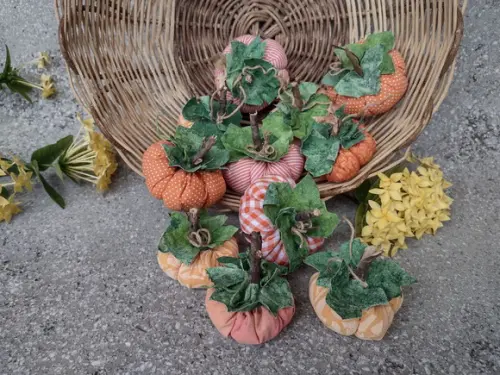 Mini Abóboras de Pano