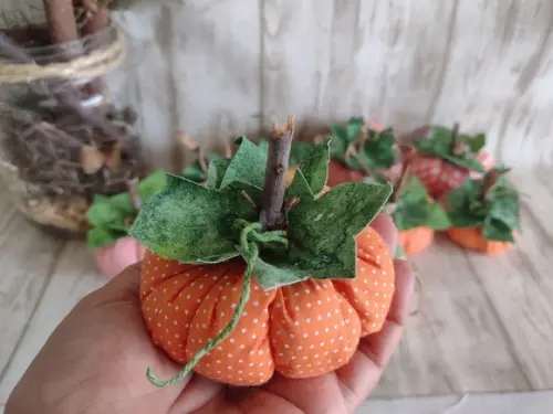 Mini Abóboras de Pano