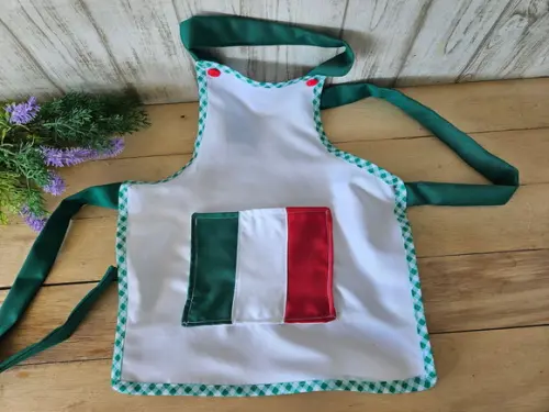 Avental Infantil Festa Italiana