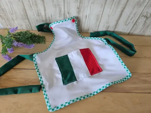 Avental Infantil Festa Italiana