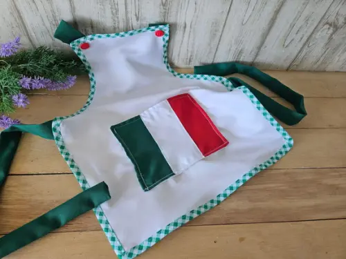 Avental Infantil Festa Italiana