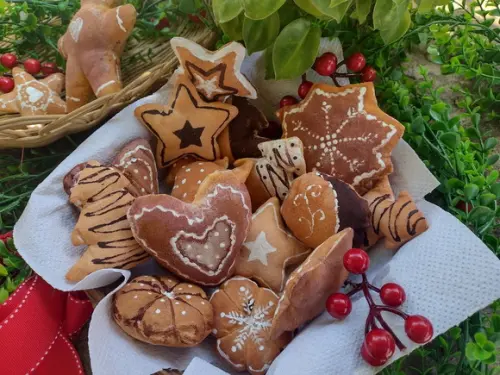 Biscoitos Natalinos em Tecido kit com  10 Unidades