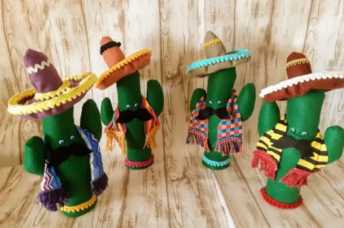 Cacto Mexicano Centro de Mesa