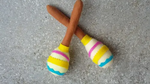 Maraca em Feltro Festa Mexicana