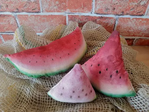 Melancias primitivas em fatias kit com 3 fatias