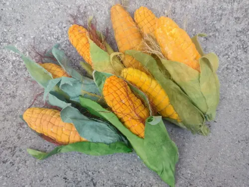 Milhos Rústicos em Tecido 5 Unidades.