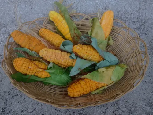 Milhos Rústicos em Tecido 5 Unidades.
