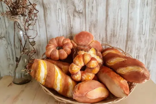Pão Decorativo em Tecido 5 Pães