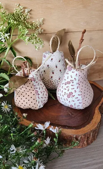 Pêras em Patchwork Trio