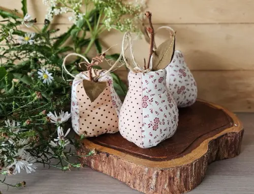 Pêras em Patchwork Trio