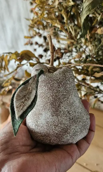 Pêras em Tecido 6 Unidades