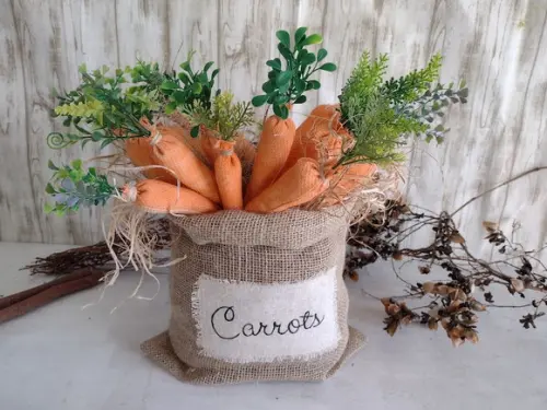 Saca com Cenouras Tamanho G 37cm