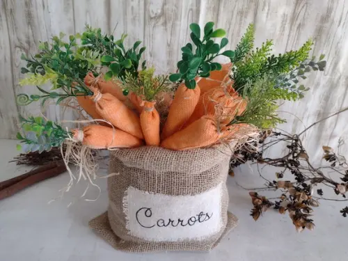 Saca com Cenouras Tamanho G 37cm