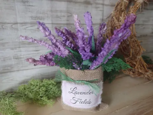 Saca com Ramos de Lavanda