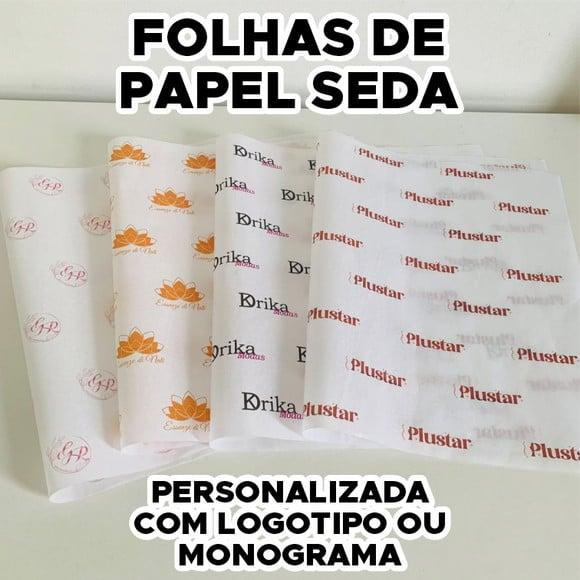 Papel Seda Personalizado com Logotipo de Empresa ou Loja
