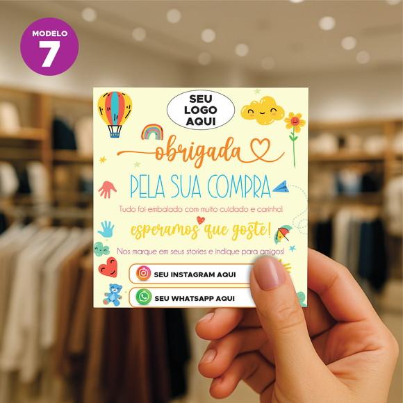 Cartão de Agradecimento ao Cliente (personalizado)