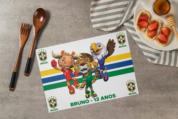 Jogo Americano Copa do Mundo 2026 (descartável)