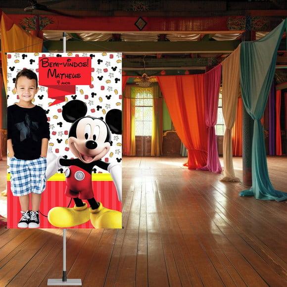 Banner do Mickey com Foto da Criança