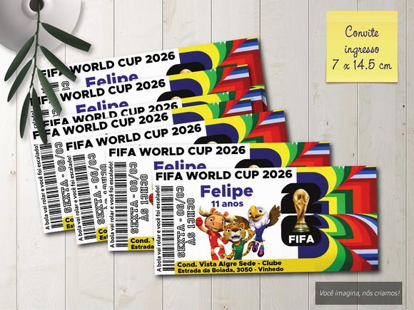 Convite Ingresso Copa do Mundo 2026