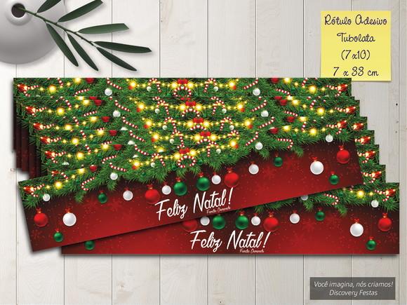 Rótulo Adesivo Tubolata (7x10) Natal
