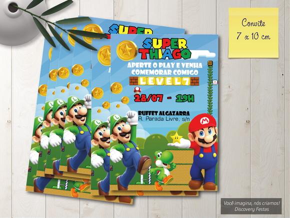 Convite Super Mario Bros