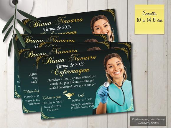 Convite de Formatura de Enfermagem
