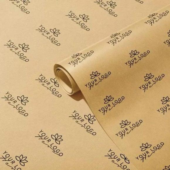 Papel Kraft para Embrulho com Logotipo (por Metro)