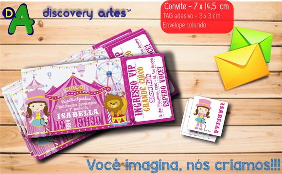 Convite Ingresso Circo Rosa