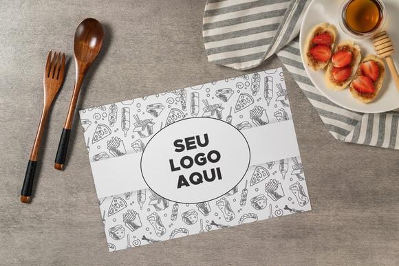 Jogo Americano com Logotipo (descartável)