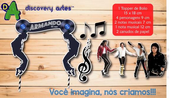 Topper de Bolo Michael Jackson