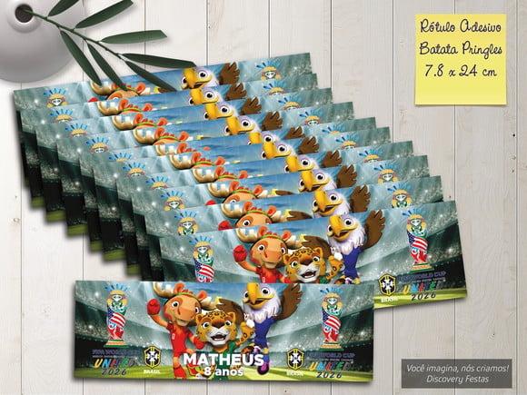 Rótulo Adesivo Batata Copa do Mundo 2026