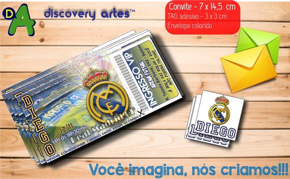 Convite Ingresso Real Madrid