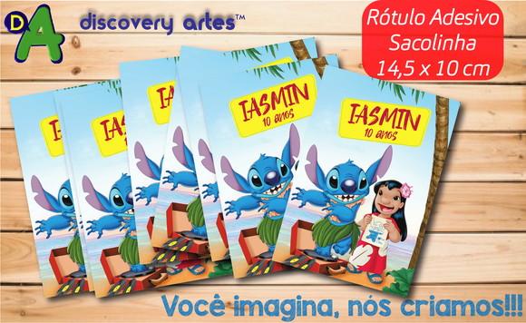 Rótulo Adesivo Sacolinha Stitch