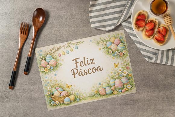 Jogo Americano Pascoa (descartável)