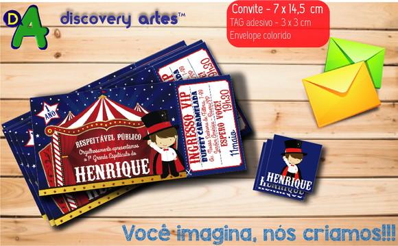 Convite Ingresso Circo