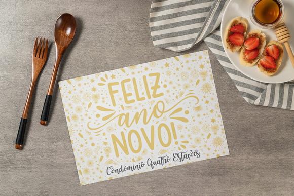 Jogo Americano Ano Novo (descartável)