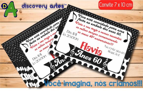Convite Anos 60