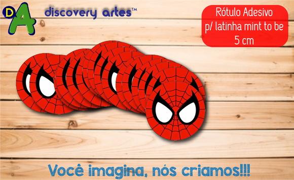 Rótulo Adesivo Latinha Homem Aranha