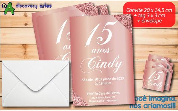 Convite Rose Gold