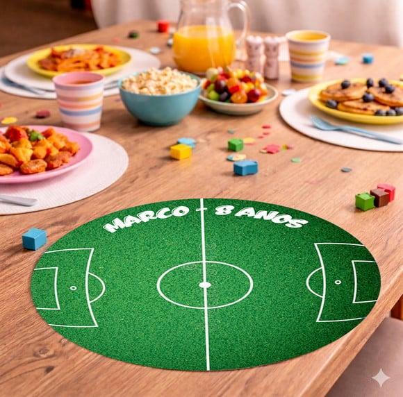 Sousplat Redondo Campo de Futebol (descartável)