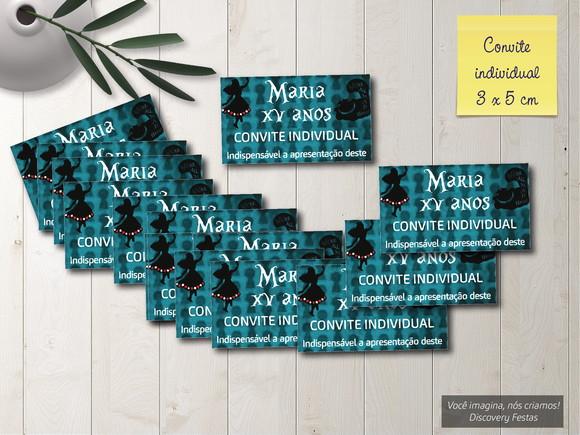 Convite Individual Alice no País das Maravilhas