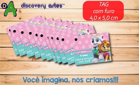 Tag Patrulha Canina Skye e Everest