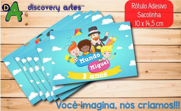 Rótulo Adesivo Sacola Mundo Bita