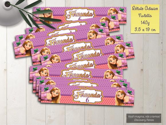 Rótulo Adesivo Nutella Rapunzel