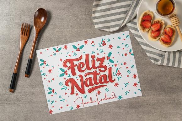 Jogo Americano Natal (descartável)