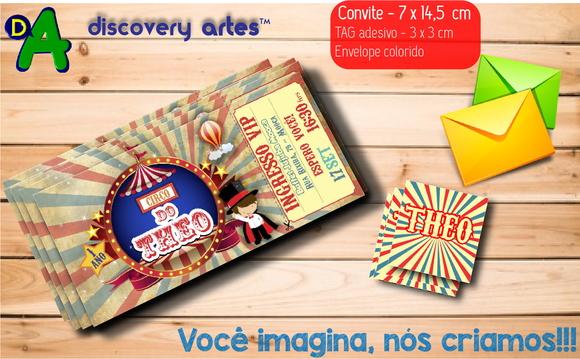 Convite Ingresso Circo