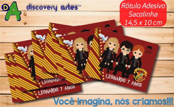 Rótulo Adesivo Sacolinha Harry Potter