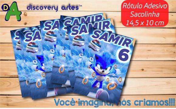 Rótulo Adesivo Sacolinha Sonic